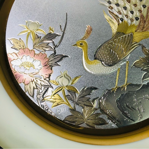 Limited Edition 18kt Gold Rims Collector Plate YOSHINOBU HARA 1983 Art of CHOKIN - Picture 7 of 8